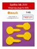 Omask 748121 Spitfire Mk.XVII wheel bay foam plugs (for Airfix) 1/48